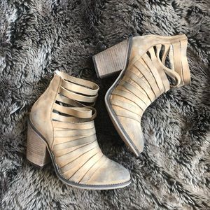 Free People Hybrid Strappy Leather Bootie